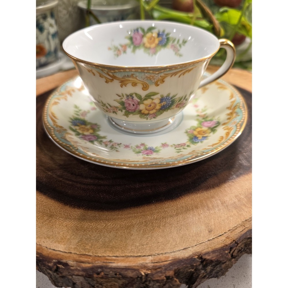 Noritake Milroy Cup‎ & Saucer 450829 VTG